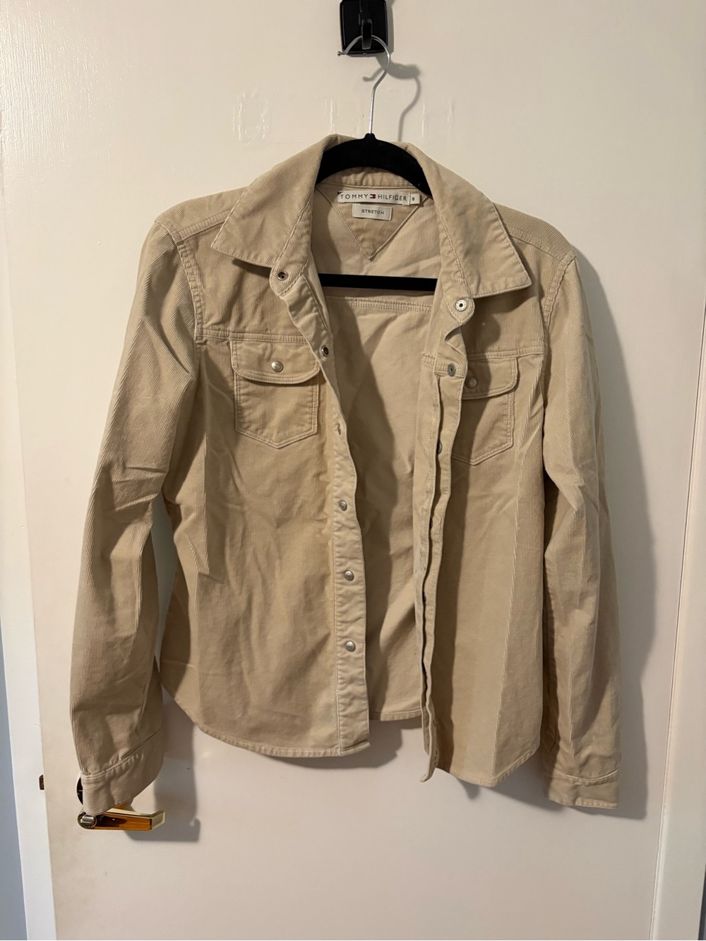 Tommy Hilfiger corduroy Cream Button-Front Jean Jacket
